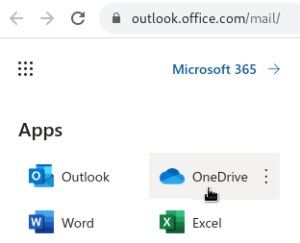 Link to OneDrive from Outlook